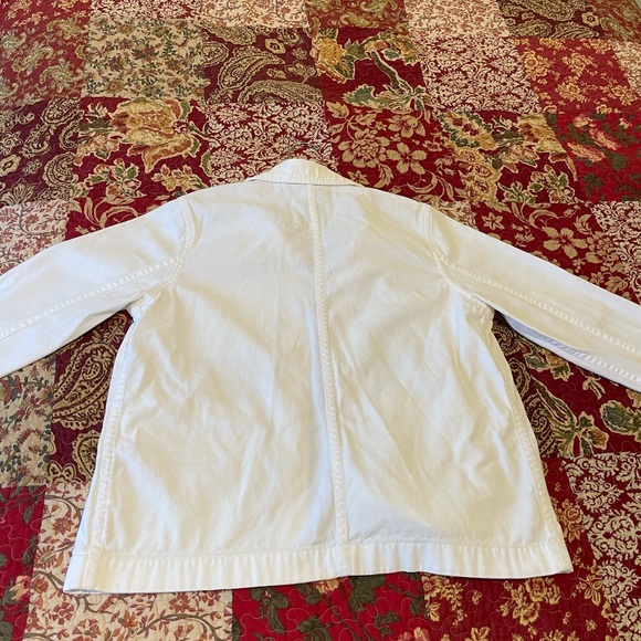 Madewell Ash Wood Chore Coat White Lightweight Jacket Size Small - Picture 6 of 9